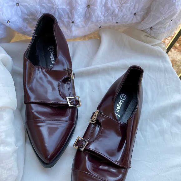 Bagatt Shoes Bagatt Burgundy Patent Oxfords Sz Us 8